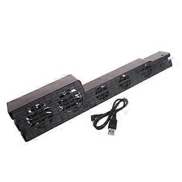 Passer til PS4 Pro Spillekonsol Vertikal Stand USB Temperaturstyret Kølerblæser