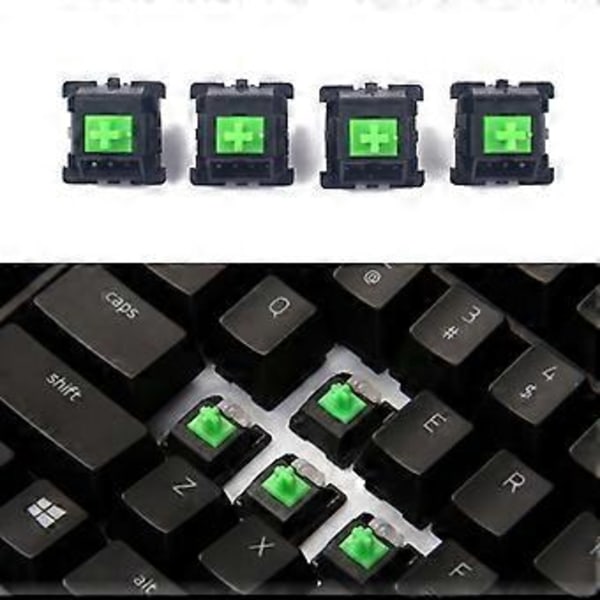 4 stk. RGB Grønne Kontakter til Razer Blackwidow Elite Mekanisk Gaming Tastatur