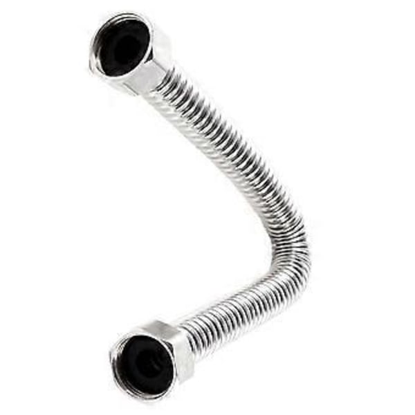 Badrum 19mm Rostfritt Stål Duschslang Duschslang 30cm Silver