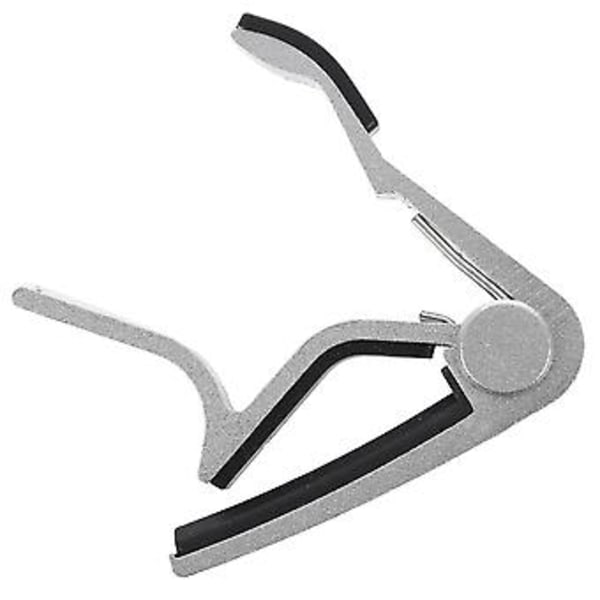 Capo Clamp Folkgitarr Akustisk Klassisk Elgitarr Silver Metall