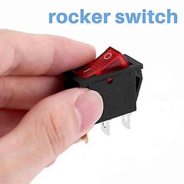 Er S On Off Bi 28x10mm 250v 15a 3 Terls Röd