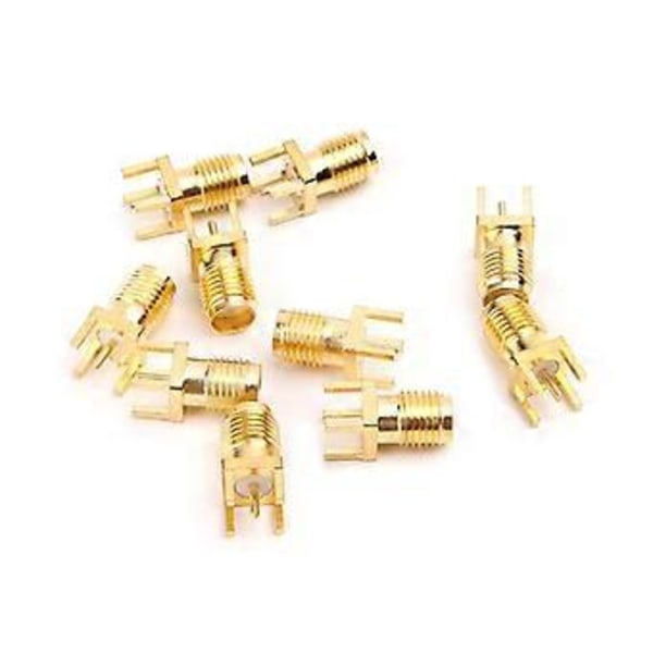 10 stk. SMA Hunn Jack Lodde PCB Kortmontering RF-kontakter Rett Adapter