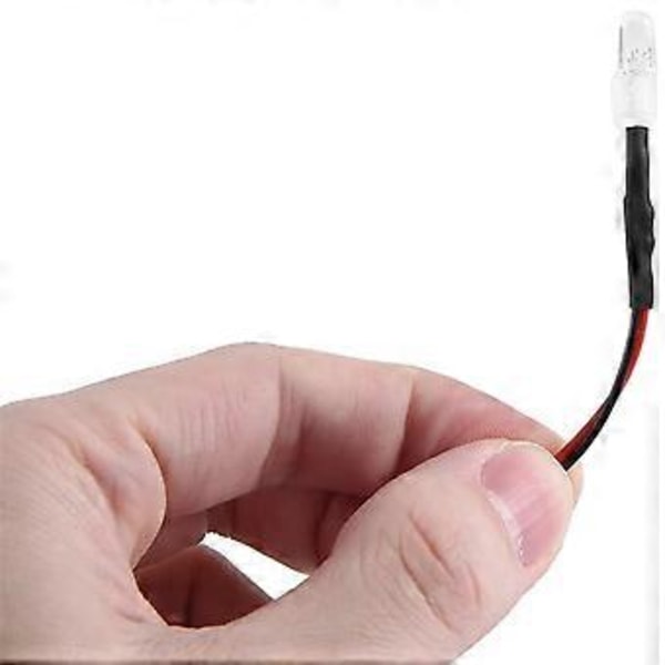 2 KPL 8LED 5mm Ajovalot RC Lisävaruste LED-valot 1/10 Mallin Drift-autoon, Valkoinen Punainen ja Keltainen