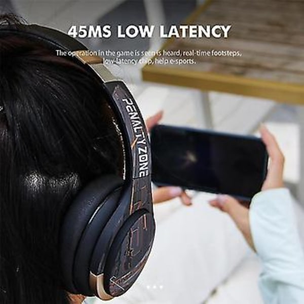 A6 Bluetooth Headset Trådlöst Anc Aktivt Gaming Headset Krämvit