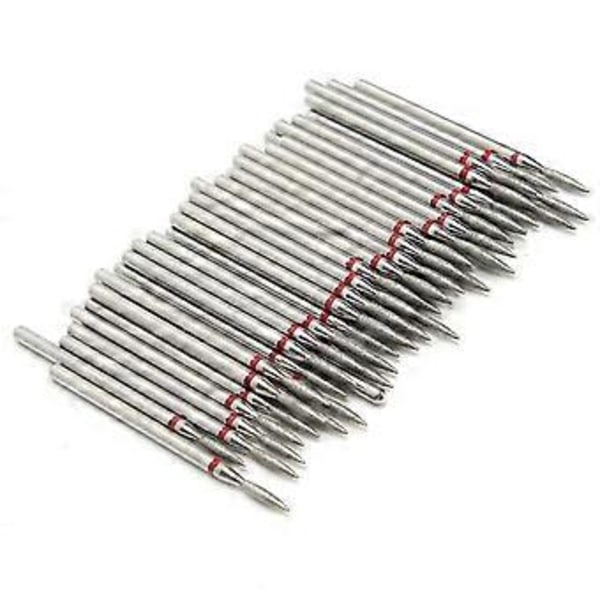 50st Professionell Nagelpolering Slip Huvud Nagelborr Manikyr Verktyg Tillbehör F‑1.8mm / 0.1in