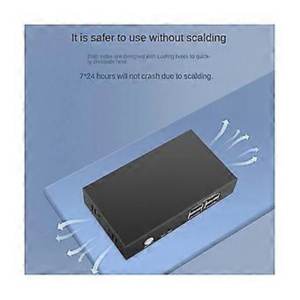 4k Kvm -kytkin 2 porttia 2 sisään 1 ulos Hd 1080p videokytkin Monitori Usb2.0 jakokeskitinsovitin Conver
