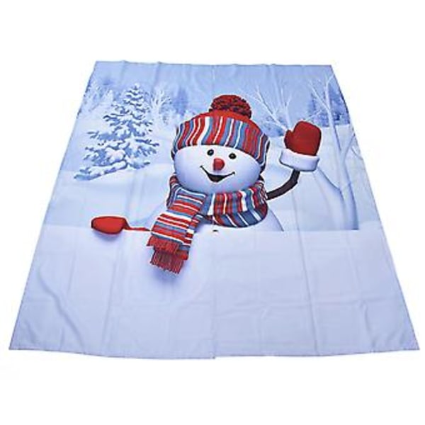 Digitaltrykk Mørkleggingsgardin Snømannmønster Persienne Vindusgardiner for Soverom Stue 170x200cm Julestil 4