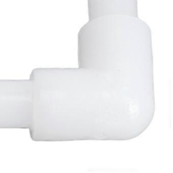 Armbågskoppling 90 Graders L-formad Barb PE Lika Diameter Röranslutning Adapter 4,2mm / 0,17in