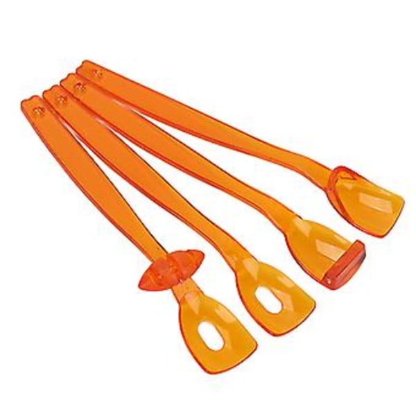 4 st Tungmuskeltränare Portabel Oral Läppmuskeltränare Återhämtningsverktyg för Dysartri (Orange)