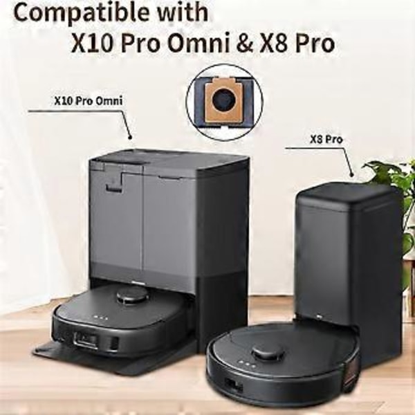 20 kpl pölypusseja X10 Pro Omni & X8 Pro itse tyhjentyvään asemaan, 2,5 litran robotti-imurin pölypussien vaihtopusseja