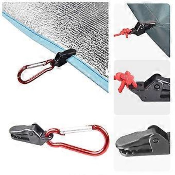 Presenningsmarkise Klemme Clips Telt Snaps Hængere Clips Telt Stram Lås Greb Klemmer