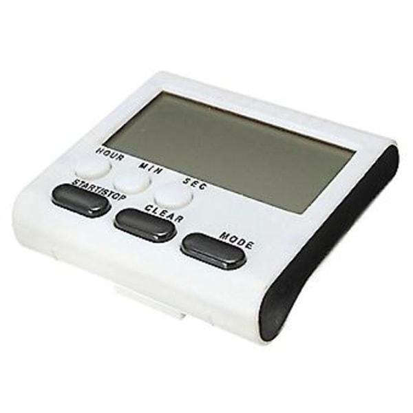 Digitalt Æggeur / Køkkenur med Høj Alarm, Op- og Nedtællingsfunktion, Magnetisk Stand, Sort