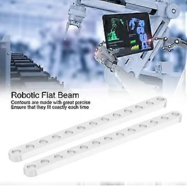 1 Pari litteitä palkkeja, 13 reikää, 4 x 8 x 104 mm, 310200090104, robottirakenteen osa, lisävaruste