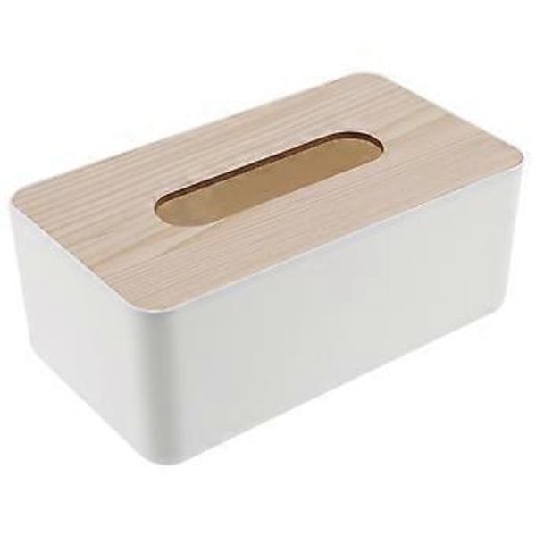 Servettlåda med trälock, sanitär papperslåda, massivt trä, servetthållare, enkel och modern servettlåda