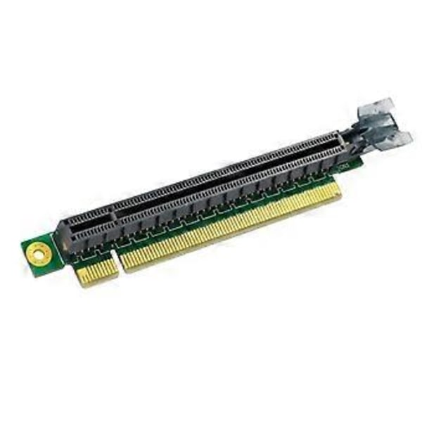 PCIE 16X Riser Card Adapter PCI Express 3.0 PCI-E til PCI-E 16X Slot Konverter 90 Graders Konnektorer til 1U Server