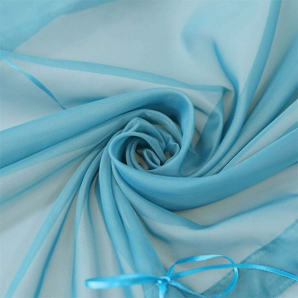 Romersk gardin med spännen Gardiner Köksromerska nyanser Transparent spänne Moderna rullgardiner Blå Voile BxH 100x155cm 1 st