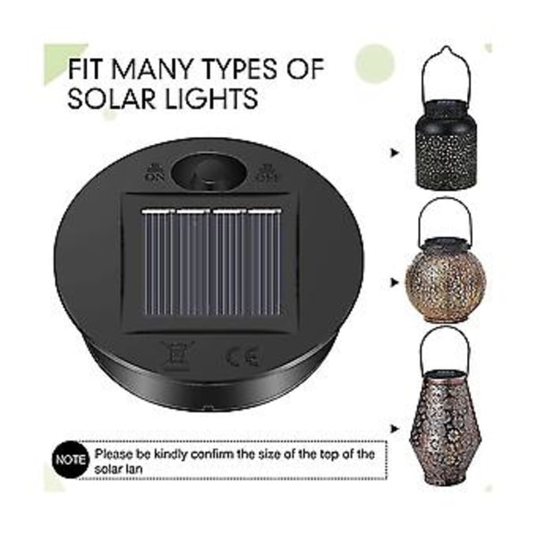 8 st Solar S Ersättning Topp Solar S Led Solar Panel Lock S För Utomhusbruk