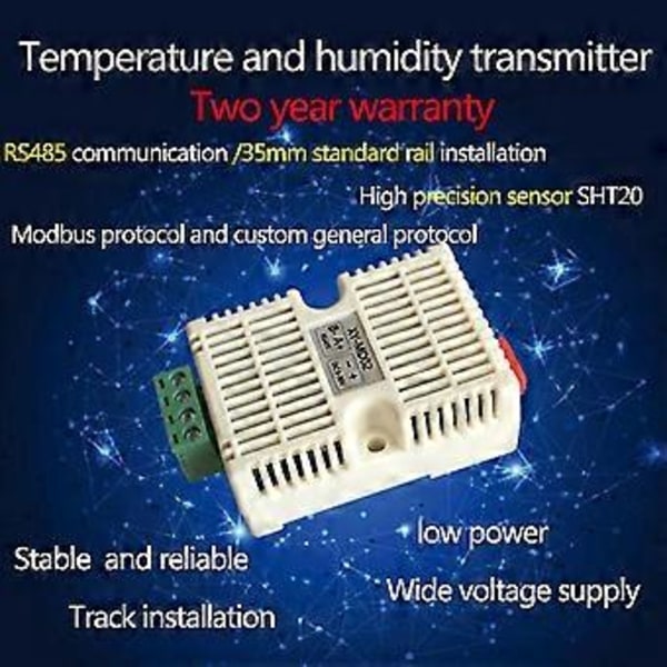 Temperatur- och fuktighetssändare Sht20 Sensor Högprecisionsövervakning Modbus