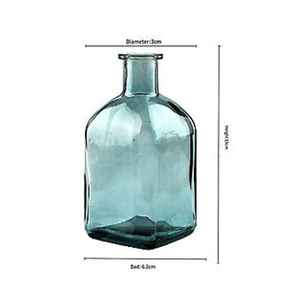 Transparent S Hydroponisk Glasflaska Bord Hem Hantverk Ornts Blomma Ce