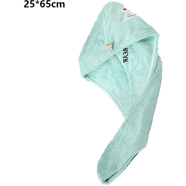 2-pak mikrofiber hårbandana wrap tørrehåndklæder til kvinder med langt, krøllet, vådt hår style9