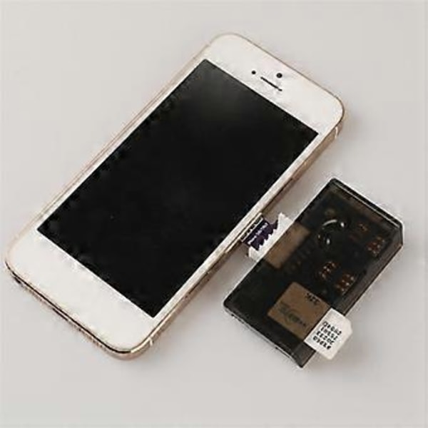 4-Slot SIM-kortadapter Multi-SIM-kortlæser Mini SIM Nano med separat kontrolkontakt til 5/6/7/8/X /Android
