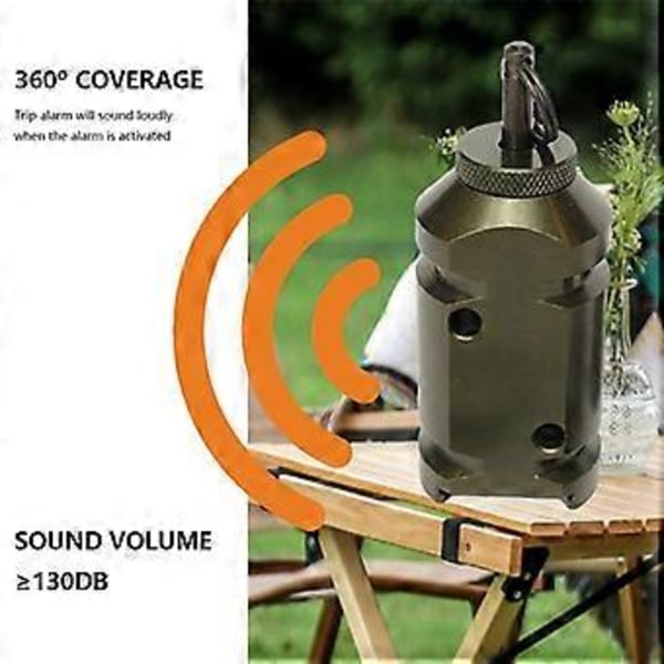 1 st Perimeter Siren Utomhus Camping Alarm Snöre Perimeter Siren Stöldskydd Djursäkerhet Siren A