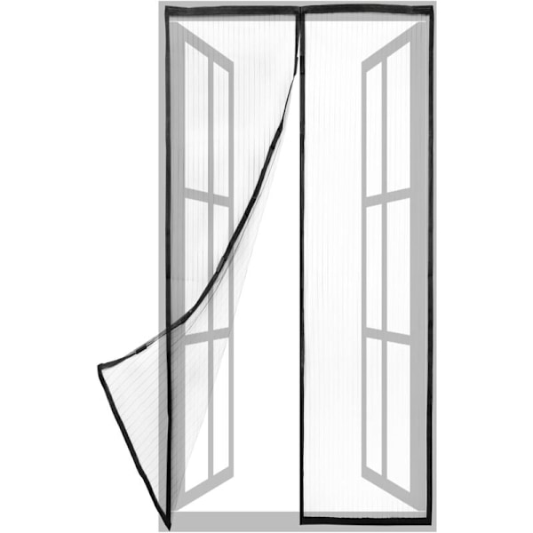 Magnetisk myggnetting for dør 75 x 215 cm