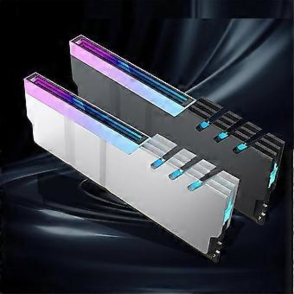 Computer DDR4 DDR5 5V ARGB Sync Hukommelse Radiator PC RGB Farverig RAM Køleplade Køler Køle Shim Armor Sølv Hvid