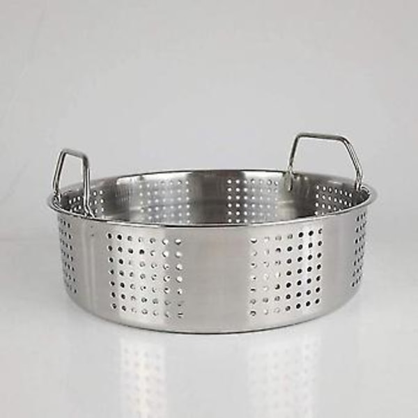 Dampkurv i rustfritt stål, tykkere matdampkurv for damping av Dim Sum, dumplings, boller, grønnsaker