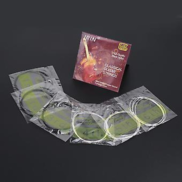 6 stk./sett Akustiske gitarstrenger Klassiske gitarstrenger Pakke for akustisk folkemusikk