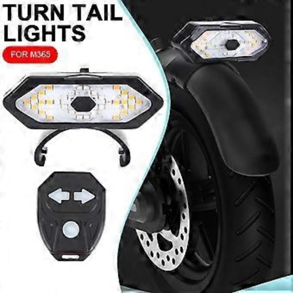 Modifierad blinkerslampa för Xiaomi M365 1S pro Pro2 för MI3 Elscooter USB Uppladdningsbara Smarta Trådlösa Ljustillbehör