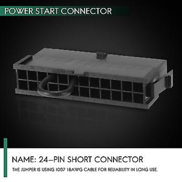 4-pin Atx Strömförsörjning Jumper Brygga Verktyg Psu Test Startare Utan Att Vara Ansluten Till Moderkortet