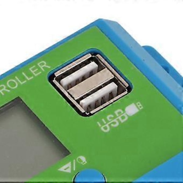 Solar Laddningsregulator Digital Display Parametrar Justerbar Solpanel Laddningsregulator 12V 24V Adaptiv 20A
