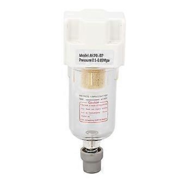 G1/4in Luftledningsfilter Trykregulator Luftkompressor Rørtilbehør 0,10,85Mpa Drænfunktion