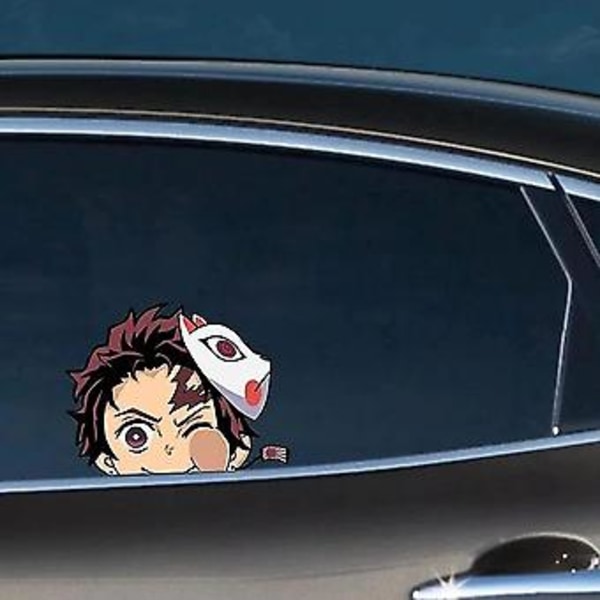 4 kpl Anime-autotarroja Japanilainen anime-autotarra tuulilasiin Ikkunatarrat Vedenpitävät autotarvikkeet