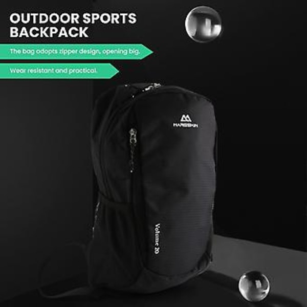 Ulkoilu Urheilu Reppu Matka Wal Miehet Ja Naiset 20l Ultra Reppu, musta