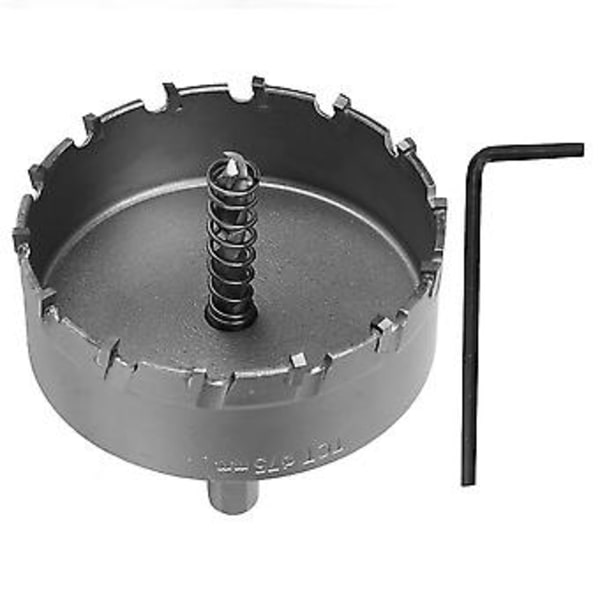 1 st Hålsåg med hårdmetallspets Borr Set För Stål Metall Legering (75mm)