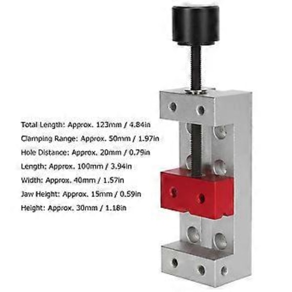 Pieni Pöytäruuvipuristin Pieni Puristin Ruuvipenkki Alumiiniseos Puuntyöstötyökalu Mini CNC-jyrsimelle
