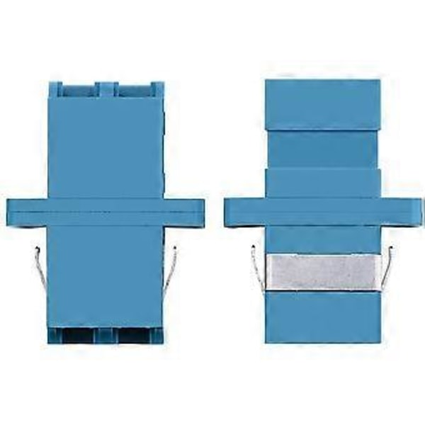 LC Fiber Optisk Adapter - LC till LC Duplex Singlemode Kopplare - 5-pack - Blå