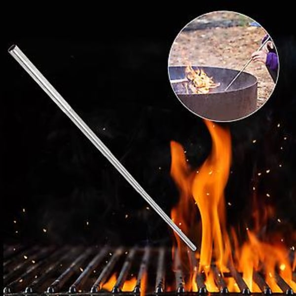 Uttrekkbart blåserør, 14 mm bærbart blåserør i rustfritt stål for camping, miljøvennlige materialer