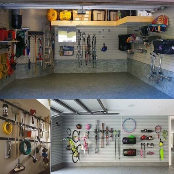 2-pack kraftiga garageförvaringskrokar i stål, tunga väggmonterade upphängningskrokar, stegkrokar, tunga krokar för garageorganisering