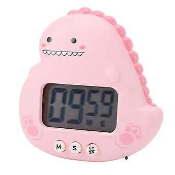 Roseate Dinosaurie Timer för Barn: Stor LCD Magnetisk Nedräkning för Klassrum