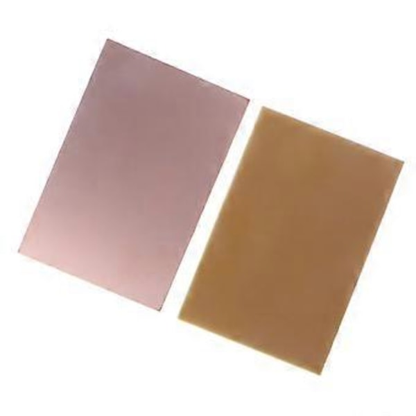 3 st 10x15cm Enkelsidig PCB Kopparklädd Laminatskiva FR4 1.5mm För DIY Projekt