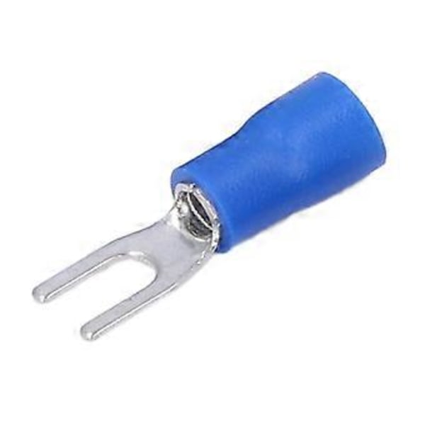 100 stk. Gaffelterminal Isolert 16-14AWG Ledningskrympekontakt Sett Kit for Utstyr