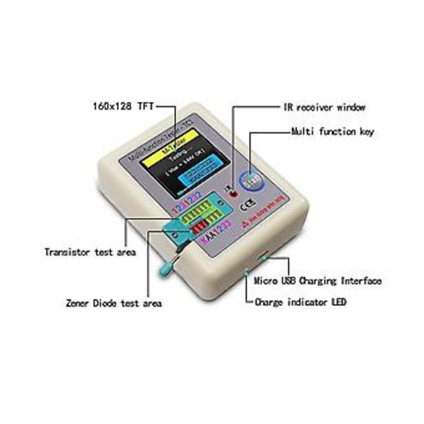 Lcr-tc1 Tc1 Display Functal Tft Bak Transistor Er För Diod Triod C Resi