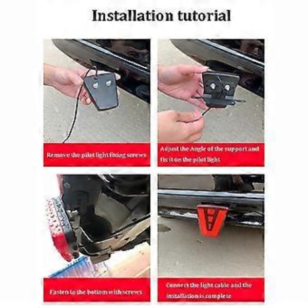 LED F1 V-tyylinen jarruvalo Universaali auton takavalo Sumuvalo Pilottivalot Takavalo Kolmas jarruvalo autoille SUV JDM BBA