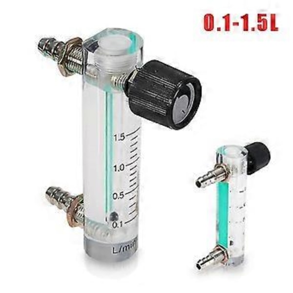 Syre Luftflödesmätare 0-1.5lpm 1.5l Flödesmätare Med Kontrollventil För Syre Luft