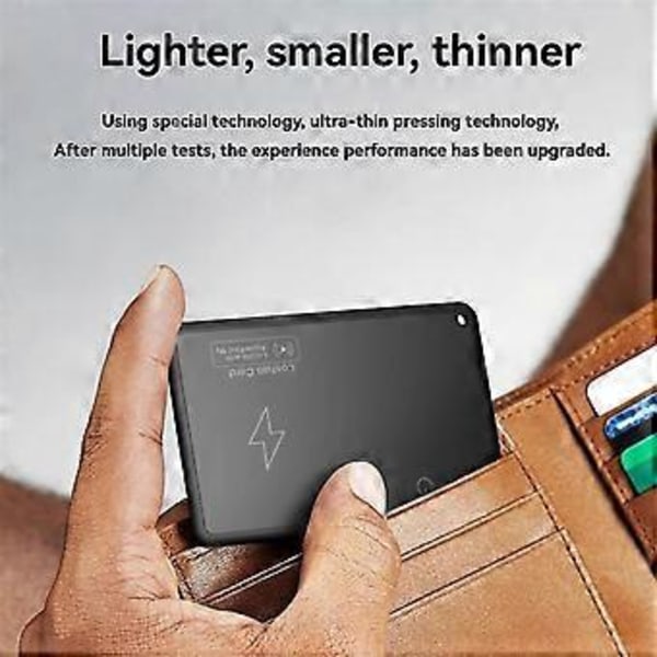 GPS Locator Smart Card Sporingsenhed Lokations Wallet Tracker Kort Fungerer med Find Min App Tynd GPS Item Finder