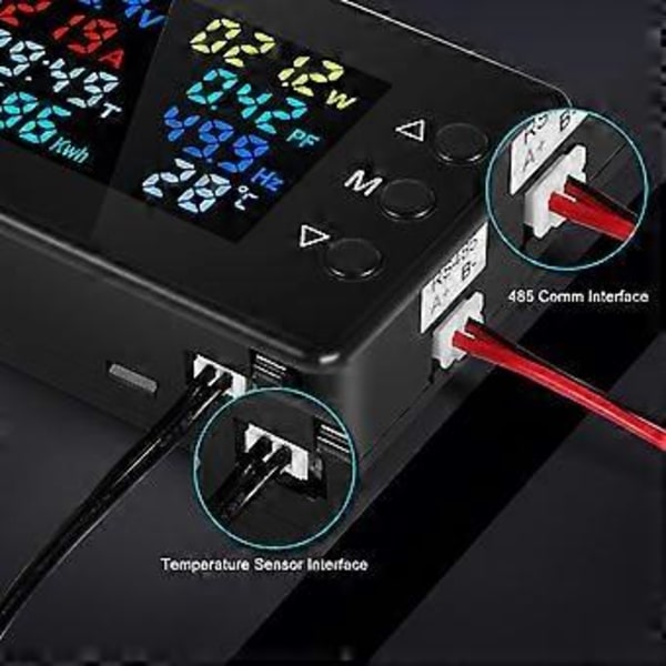 AC Spänning Ström Mätare Digital Display Voltmeter Hög Noggrannhet Elförbrukningsmätare 50-300V 0-20A KWS-AC301L