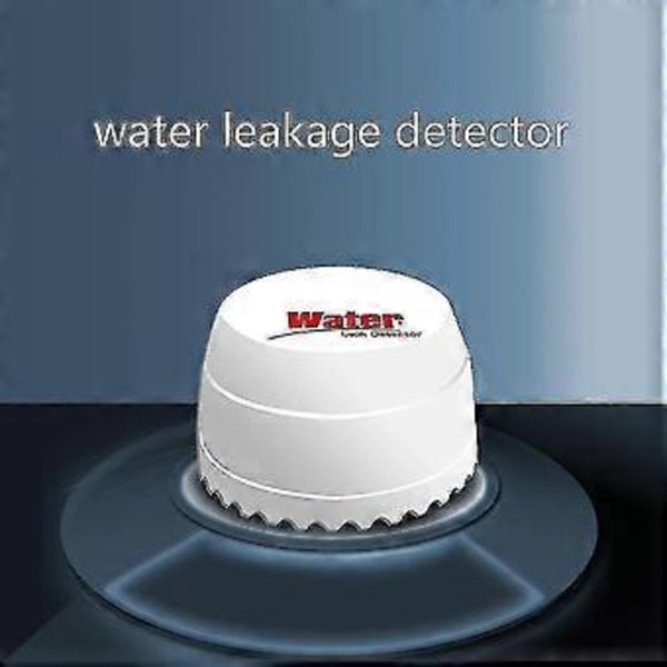 Wifi Vattenläckagedetektor Sensor Alarm Läckagedetektor Ljud Smart Life App Översvämningsvarning Överflödes Säkerhet